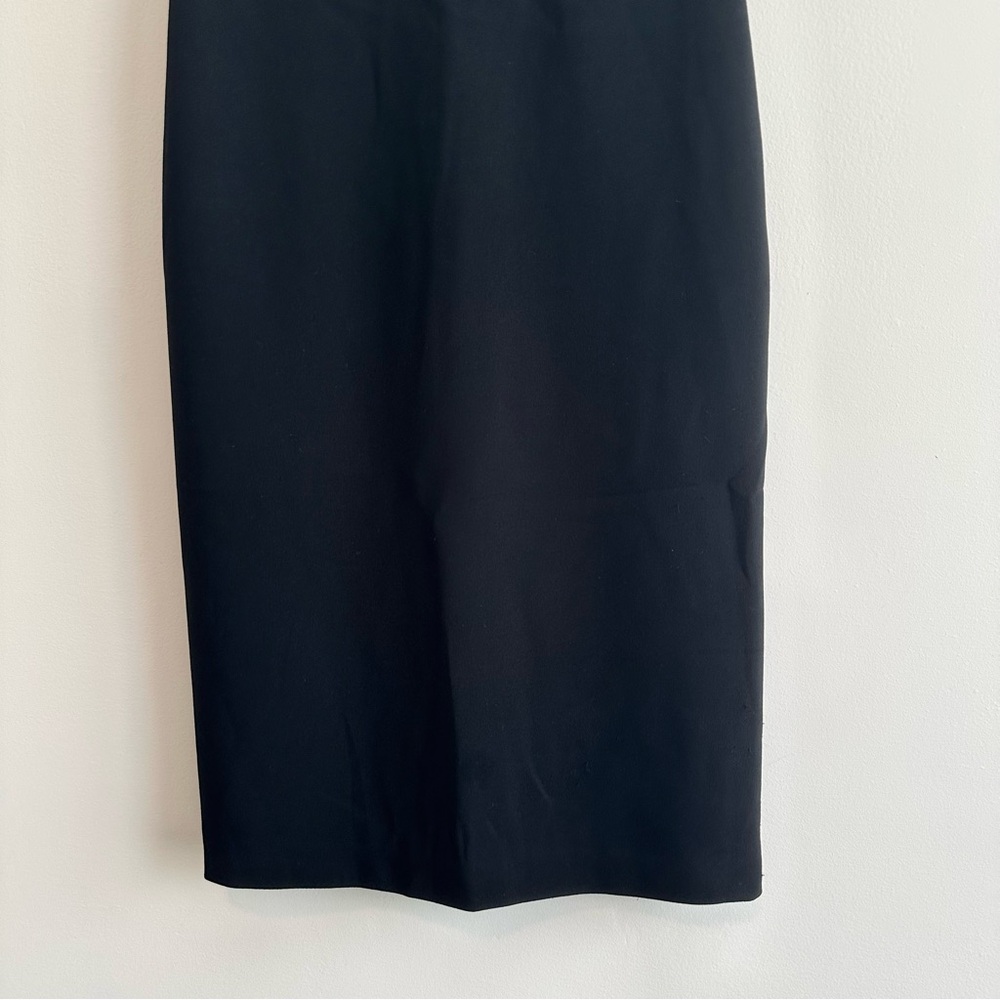 MaxMara Black Sleeveless Cowl Neck Midi Sheath Dress - Picture 9 of 14